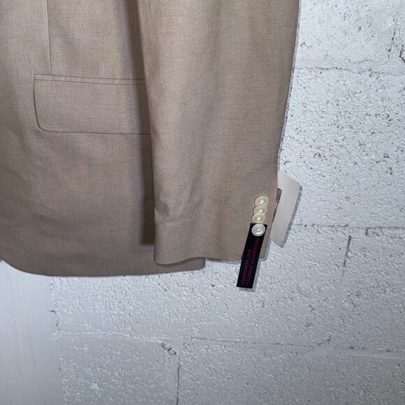 Tommy Hilfiger Men's Modern-Fit Th Flex Stretch Chambray Jacket - Tan 38L $360 - Picture 5 of 10